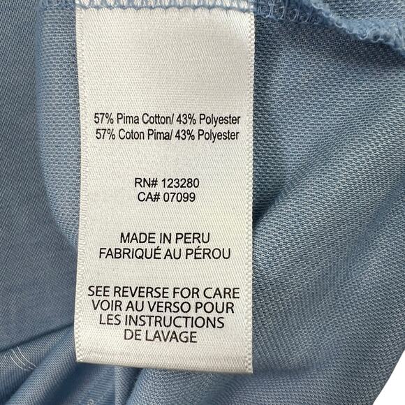 Travis Mathew Men’s Palm Tree Parrot Polo Shirt XL Blue Print Golf Casual Sporty - Picture 8 of 10